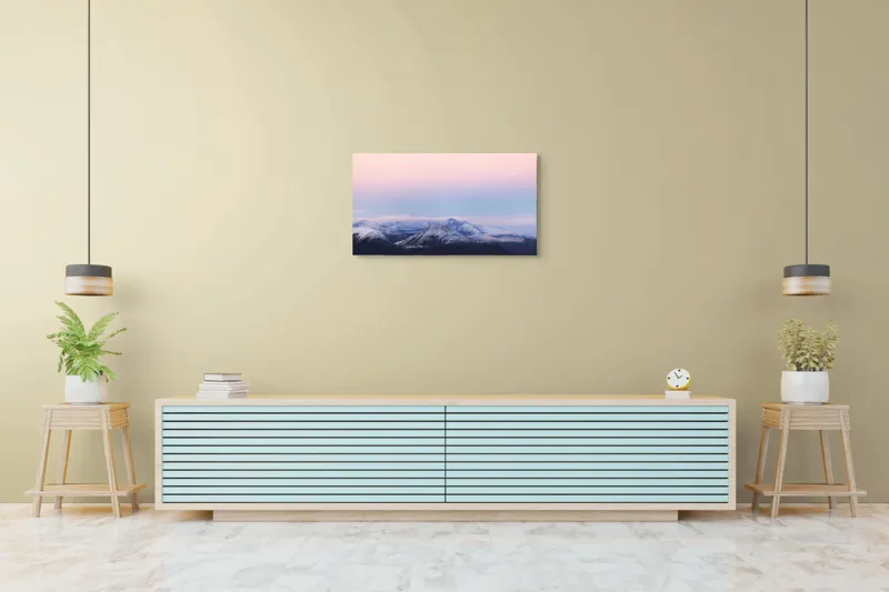 Peisaj Montan la Răsărit Serenitate, 90 x 50 cm – poza 5