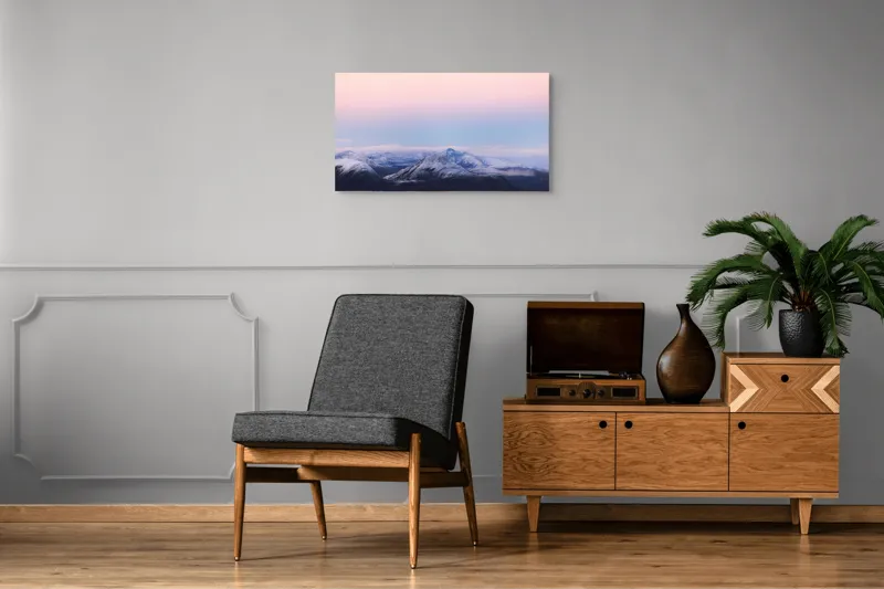 Peisaj Montan la Răsărit Serenitate, 90 x 50 cm – poza 6
