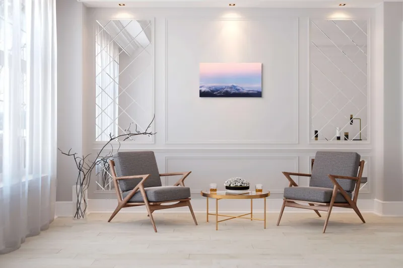 Peisaj Montan la Răsărit Serenitate, 90 x 50 cm – poza 7