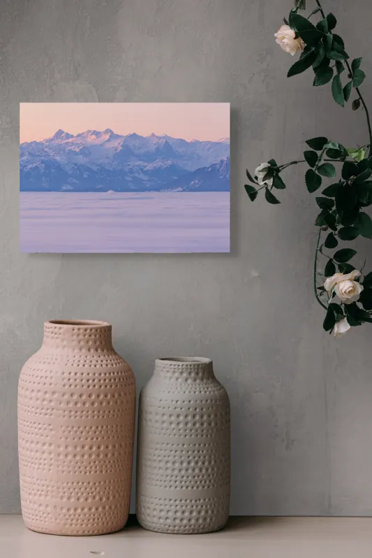 Munți la apus liniște violetă, 54 x 39 cm – poza 8