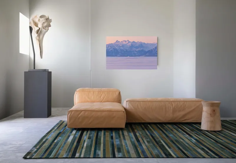 Munți la apus liniște violetă, 90 x 50 cm – poza 8