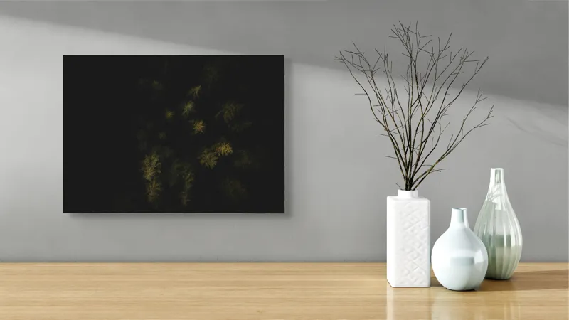 Pădure noaptea umbre și mister, 54 x 39 cm – poza 3