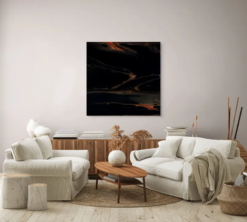 Contururi Abisale în Întuneric Eleganță, 100 x 100 cm – poza 3