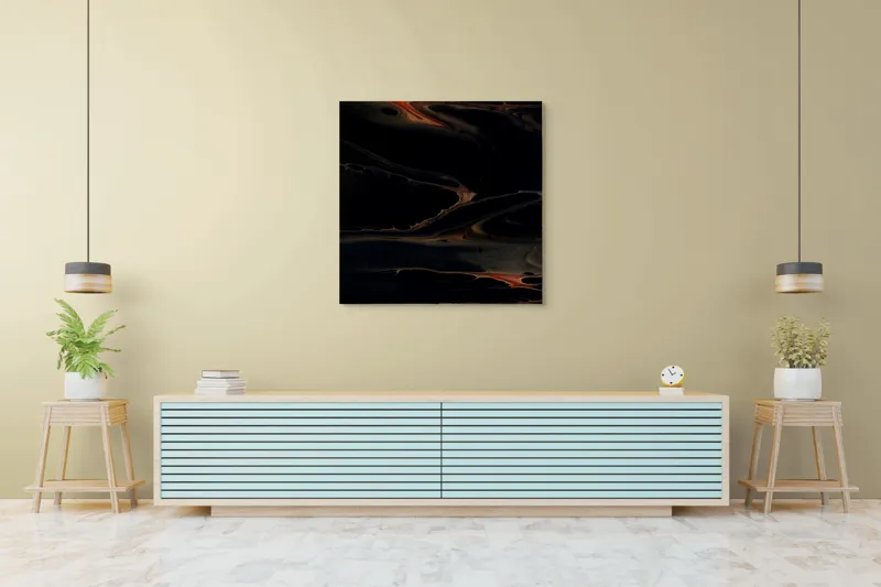Contururi Abisale în Întuneric Eleganță, 100 x 100 cm – poza 5