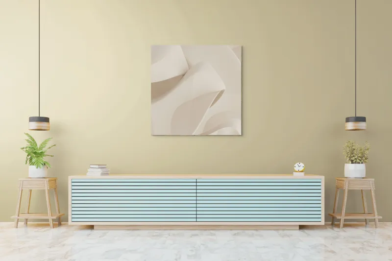 Armonie curbelor delicate ale desertului alb, 100 x 100 cm – poza 5