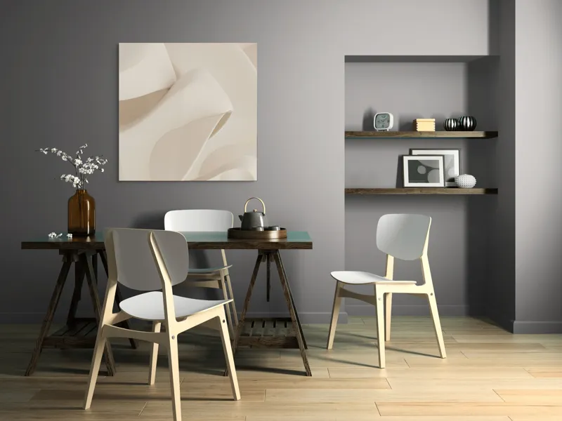 Armonie curbelor delicate ale desertului alb, 100 x 100 cm – poza 6