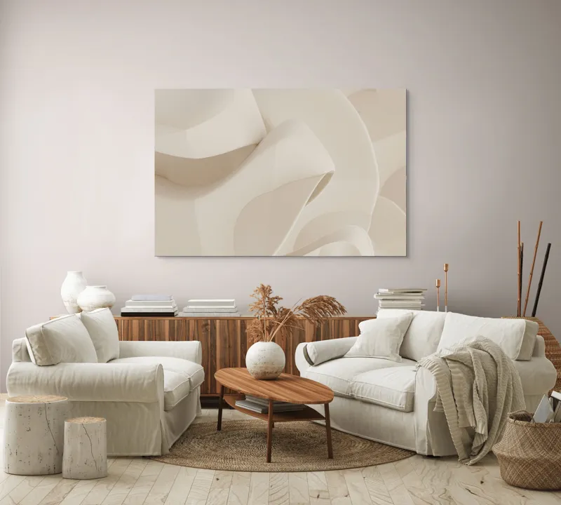 Armonie curbelor delicate ale desertului alb, 150 x 100 cm – poza 3
