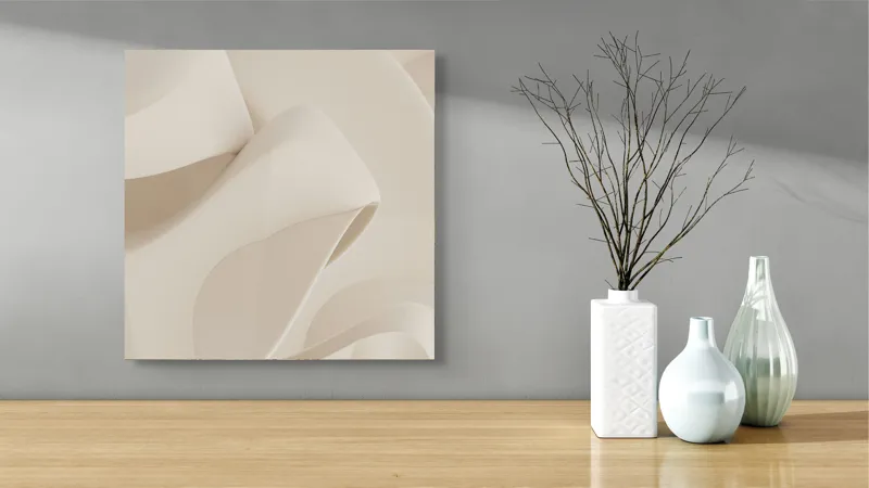 Armonie curbelor delicate ale desertului alb, 50 x 50 cm – poza 3