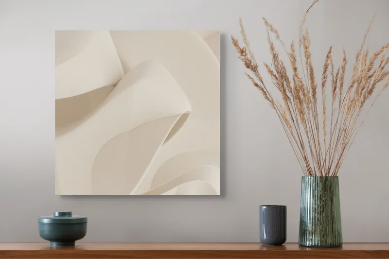 Armonie curbelor delicate ale desertului alb, 50 x 50 cm – poza 4