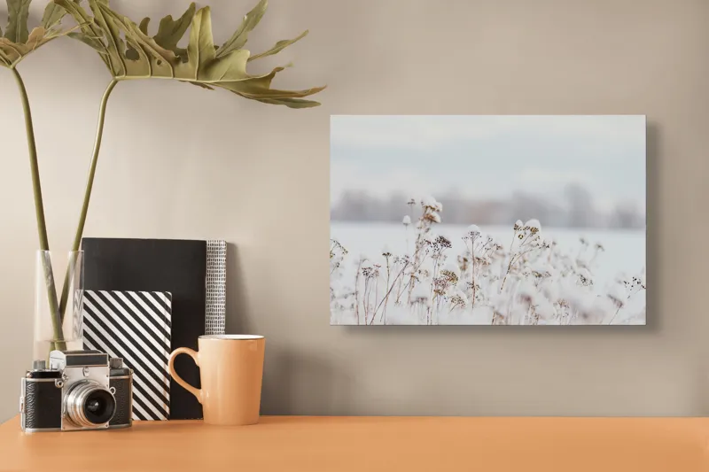 Peisaj de iarnă gheață natură, 39 x 26 cm – poza 3