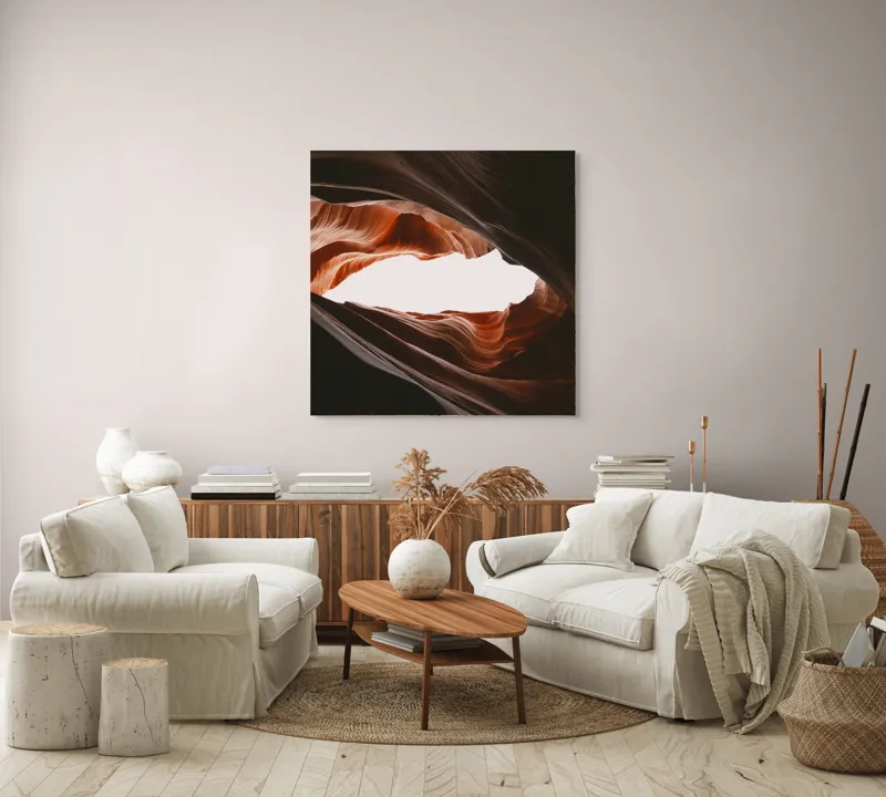 Câmpuri vaste adânci sculptate de natură, 100 x 100 cm – poza 3