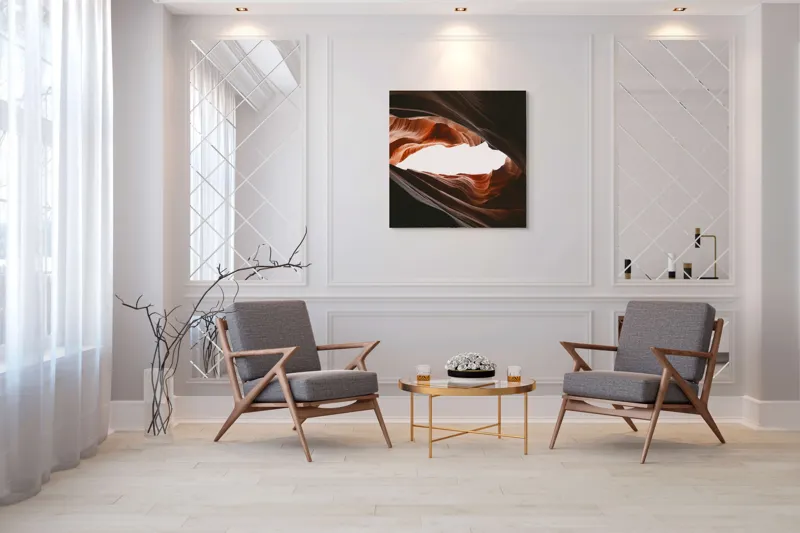 Câmpuri vaste adânci sculptate de natură, 100 x 100 cm – poza 7