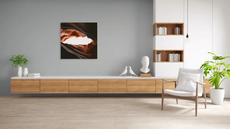 Câmpuri vaste adânci sculptate de natură, 100 x 100 cm – poza 8