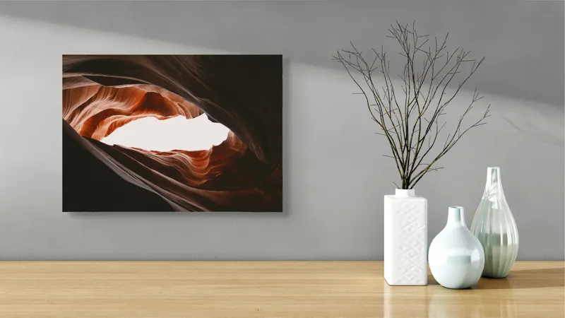 Câmpuri vaste adânci sculptate de natură, 54 x 39 cm – poza 3