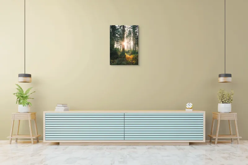 Lumina soarelui în pădure liniște, 50 x 70 cm – poza 6