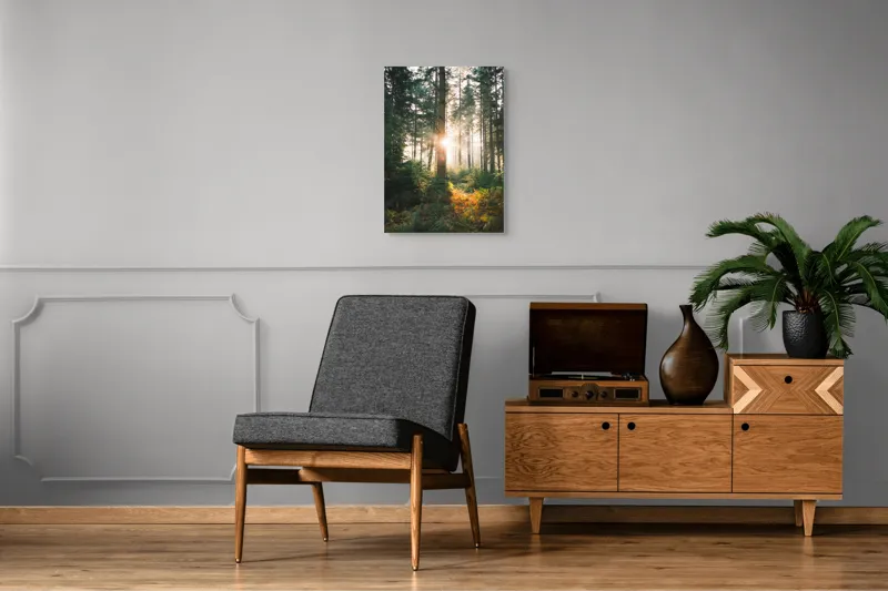 Lumina soarelui în pădure liniște, 50 x 70 cm – poza 8
