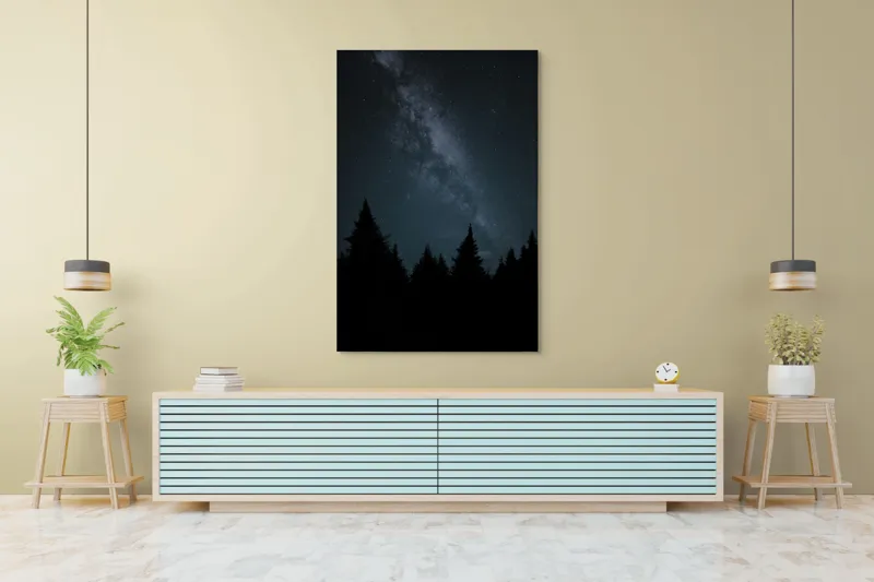 Calea Lactee în pădure întunecată, 100 x 150 cm – poza 4
