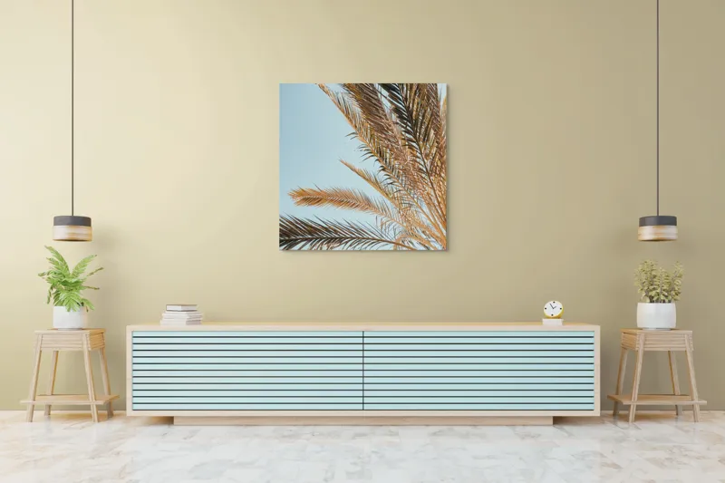 Palmier Frunze Cer Albastru Natură, 100 x 100 cm – poza 5