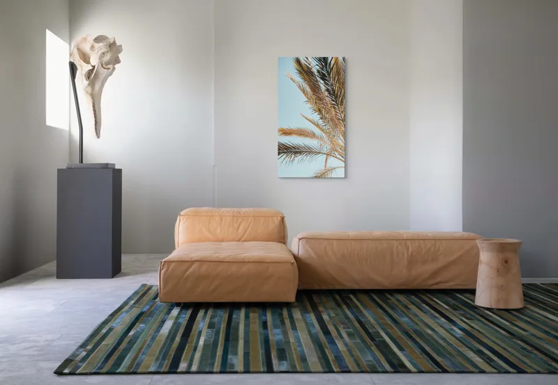 Palmier Frunze Cer Albastru Natură, 50 x 90 cm – poza 5