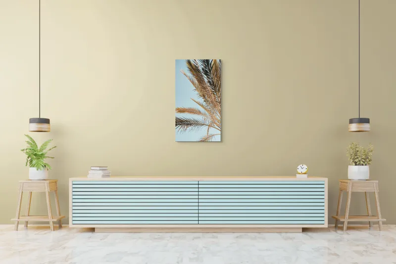 Palmier Frunze Cer Albastru Natură, 50 x 90 cm – poza 6