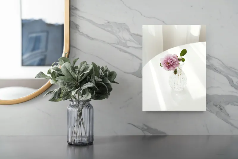 Floare și liniște pe canvas premium, 26 x 39 cm – poza 4