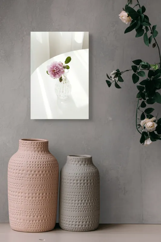 Floare și liniște pe canvas premium, 26 x 39 cm – poza 6