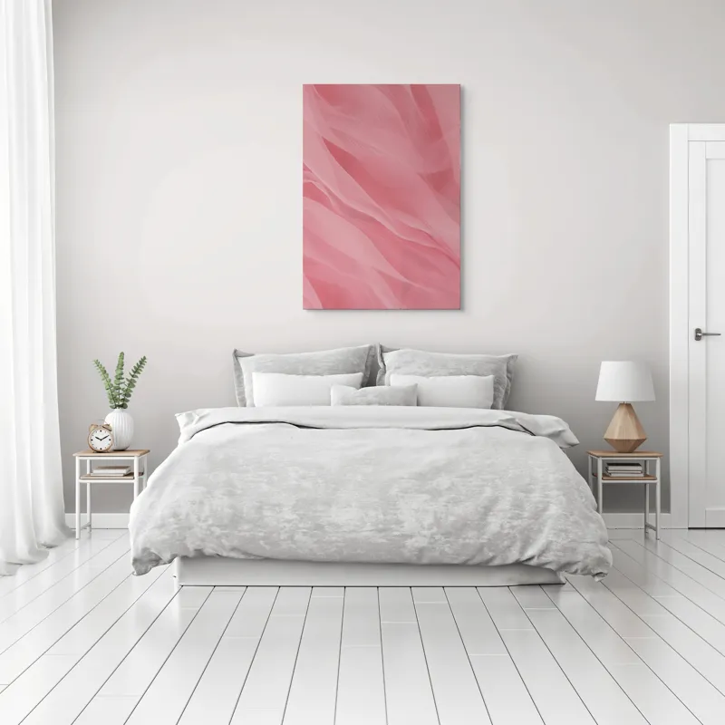 Fluxuri roz fluide art decor, 70 x 100 cm – poza 3