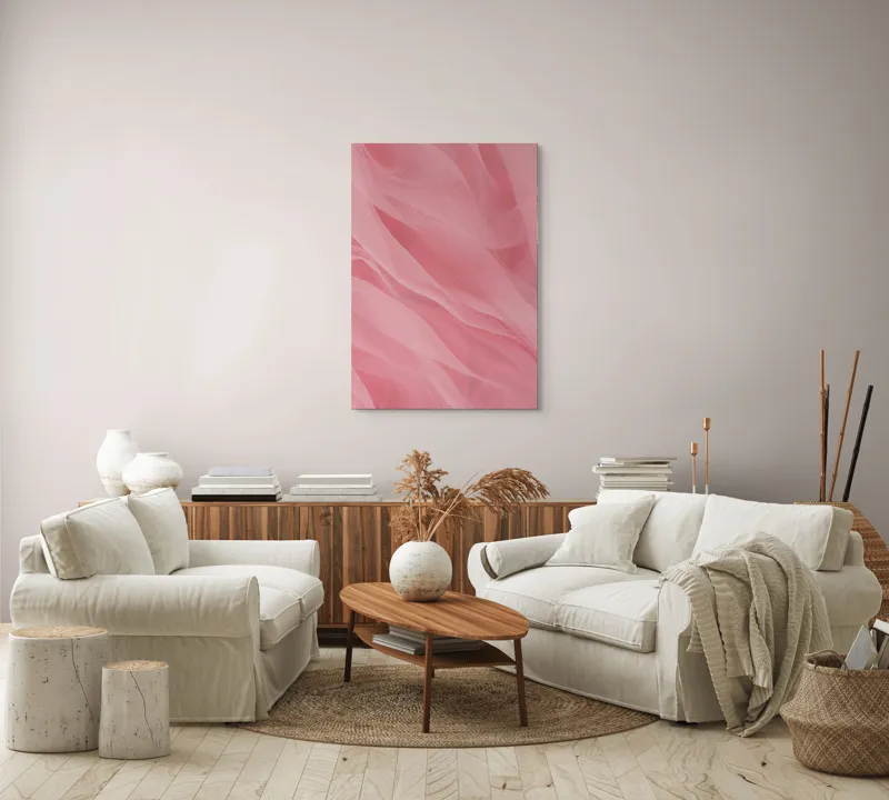 Fluxuri roz fluide art decor, 70 x 100 cm – poza 4