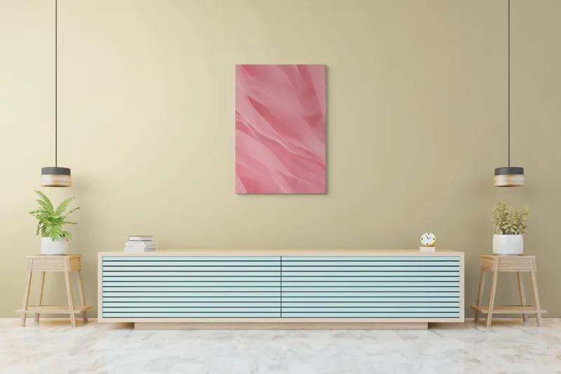 Fluxuri roz fluide art decor, 70 x 100 cm – poza 5