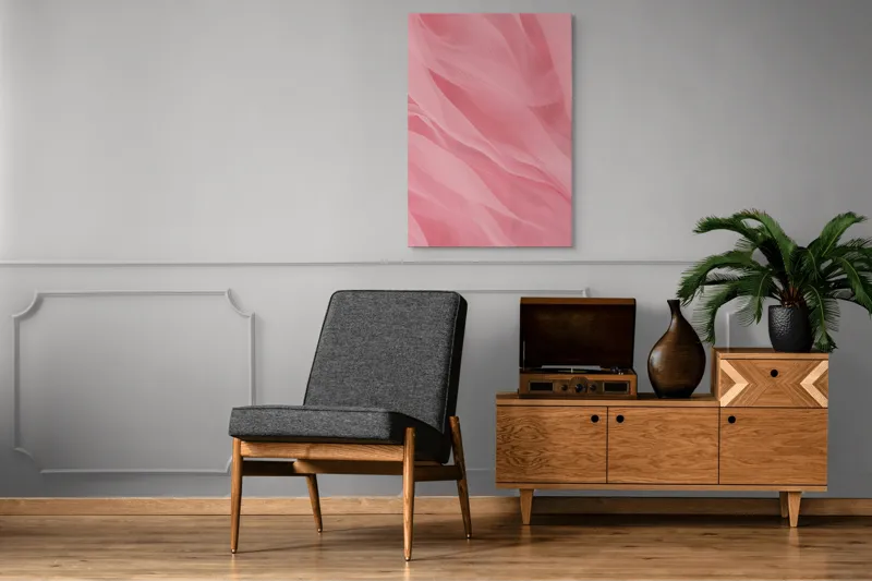 Fluxuri roz fluide art decor, 70 x 100 cm – poza 6