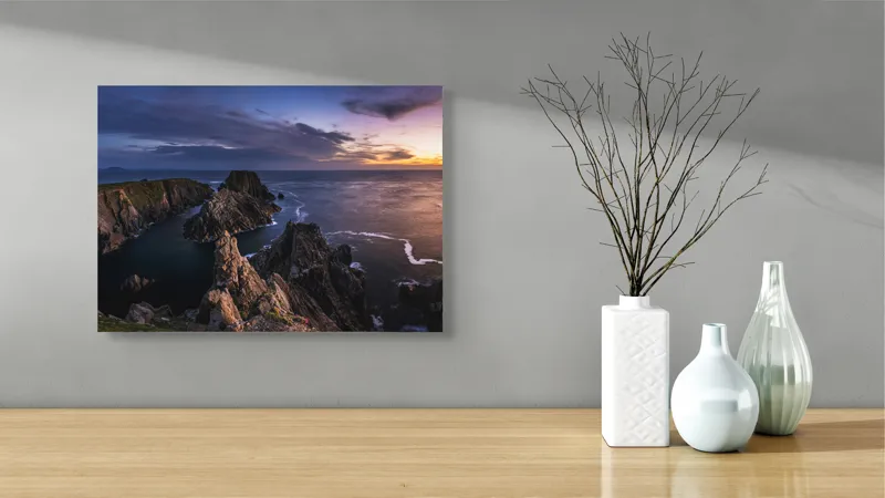 Costa Dramatică la Apus Marin, 54 x 39 cm – poza 3