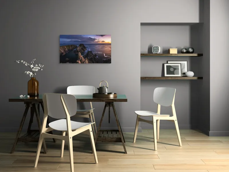 Costa Dramatică la Apus Marin, 90 x 50 cm – poza 3