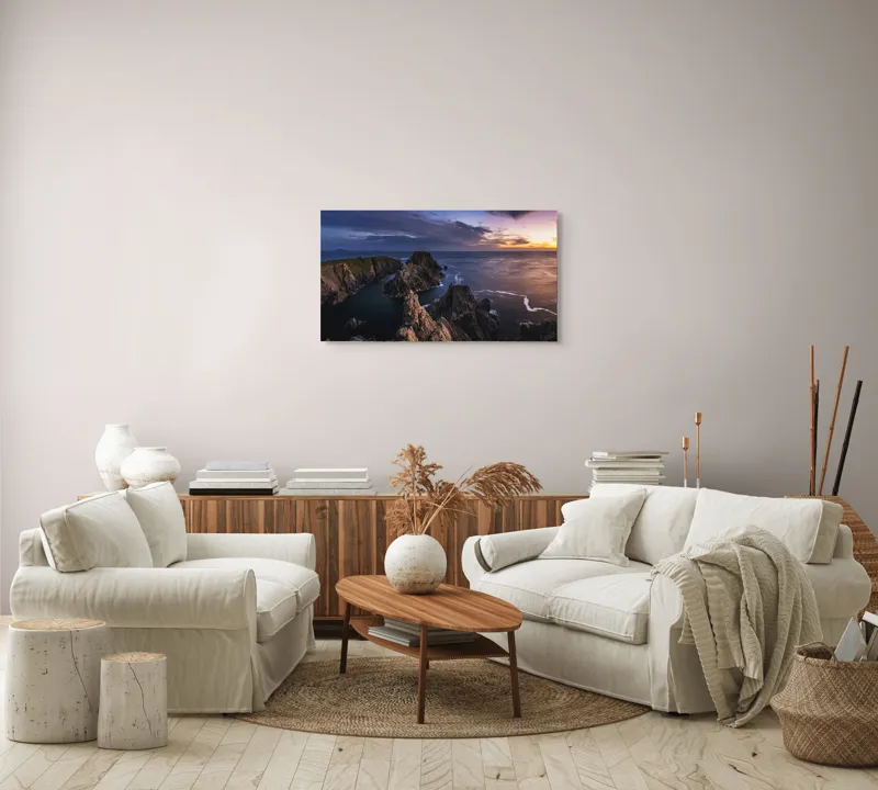 Costa Dramatică la Apus Marin, 90 x 50 cm – poza 4