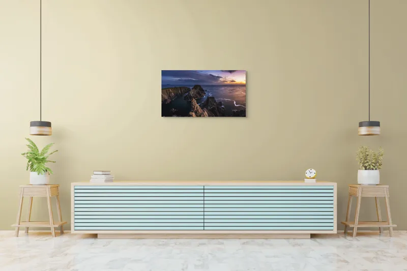 Costa Dramatică la Apus Marin, 90 x 50 cm – poza 5