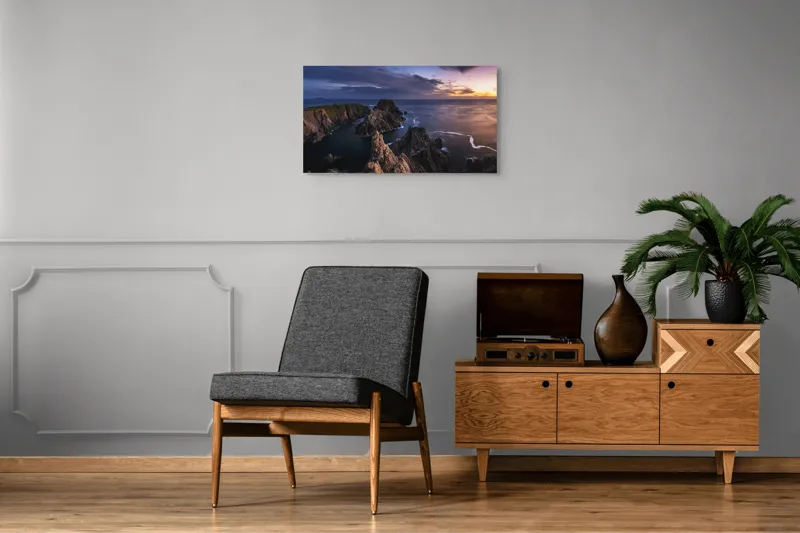 Costa Dramatică la Apus Marin, 90 x 50 cm – poza 6