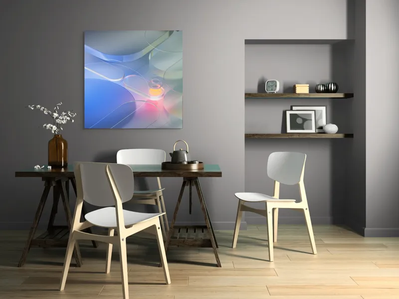 Fluxuri cromatice liniște abstractă, 100 x 100 cm – poza 6
