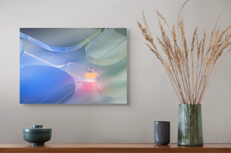 Fluxuri cromatice liniște abstractă, 54 x 39 cm – poza 4