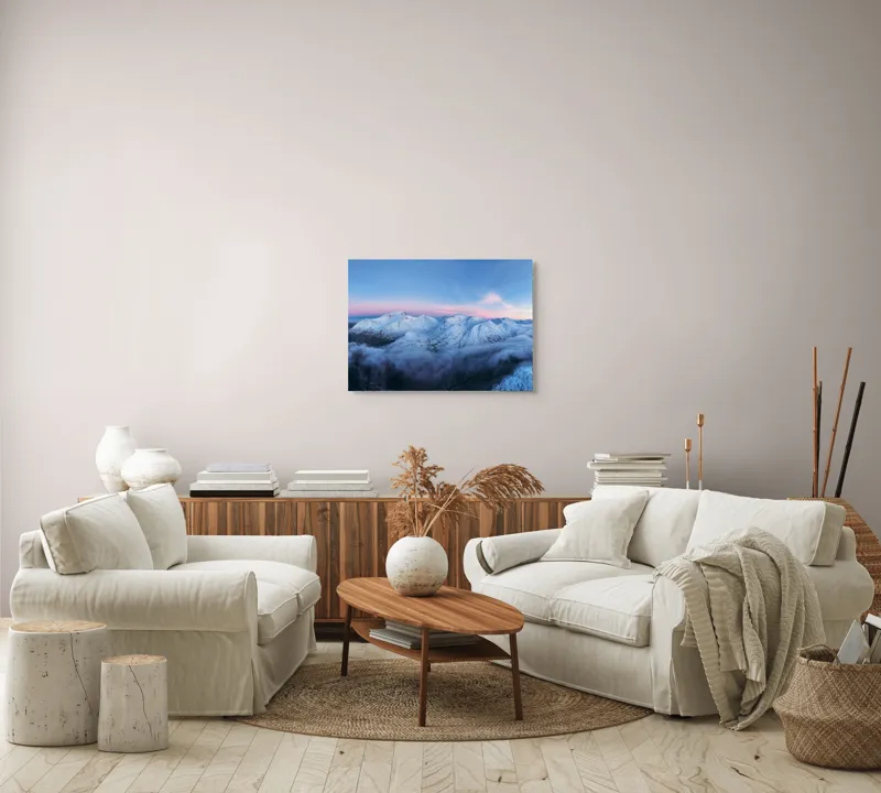 Peisaj Montan Răsărit de Iarnă, 70 x 50 cm – poza 6