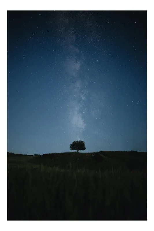Peisaj Nocturn cu Stele Natură, 100 x 150 cm