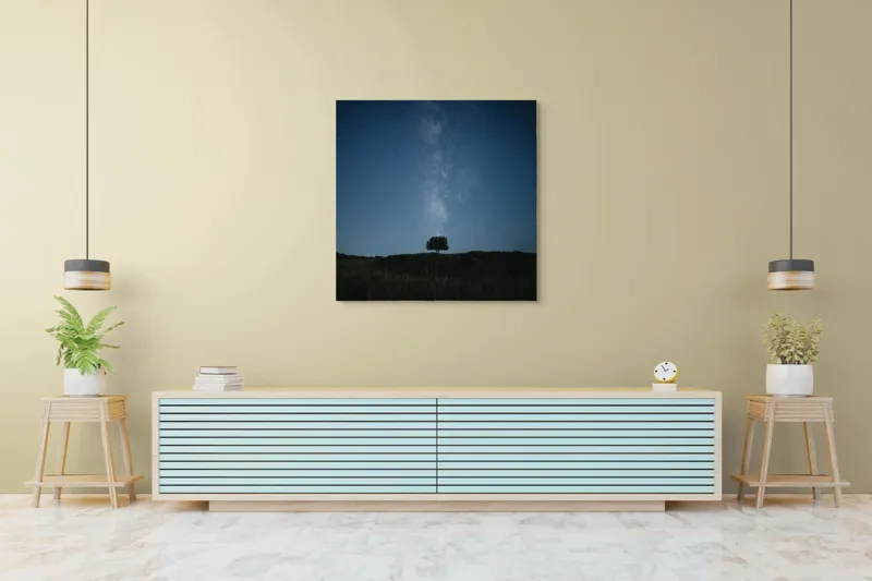 Peisaj Nocturn cu Stele Natură, 100 x 100 cm – poza 5