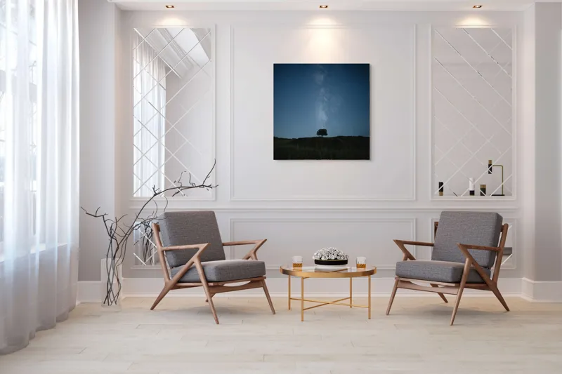 Peisaj Nocturn cu Stele Natură, 100 x 100 cm – poza 7