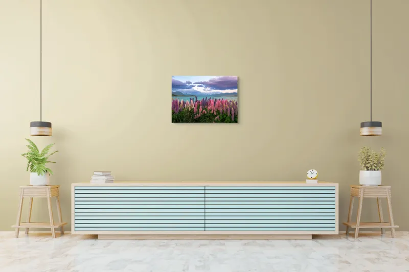 Peisaj lupini culori naturale, 70 x 50 cm – poza 7