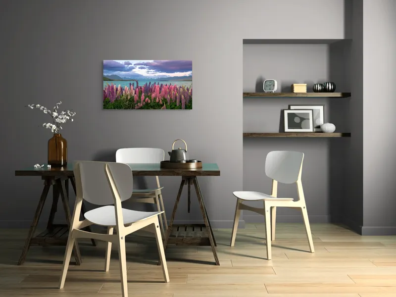 Peisaj lupini culori naturale, 90 x 50 cm – poza 3