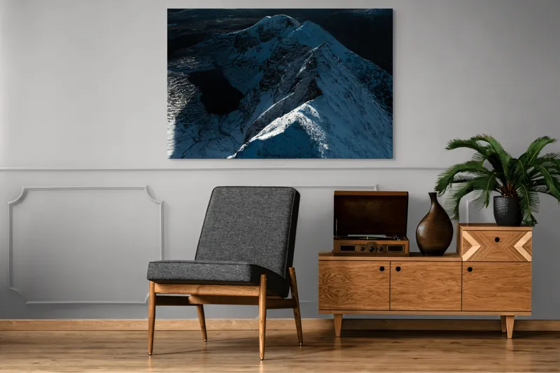 Munți în zăpadă la răsărit, 150 x 100 cm – poza 8