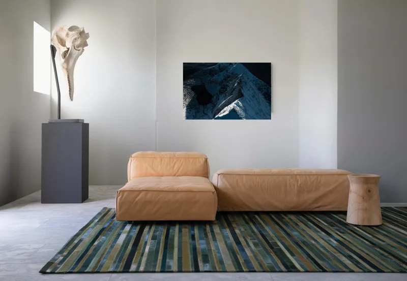 Munți în zăpadă la răsărit, 90 x 50 cm – poza 8