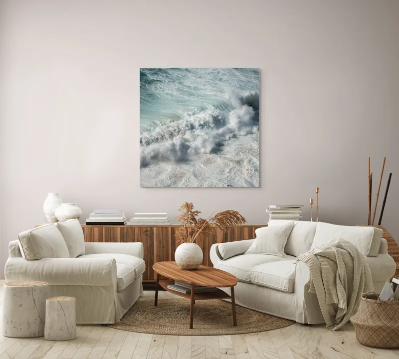 Energie Valurilor Oceanului Turcoaz, 100 x 100 cm – poza 3