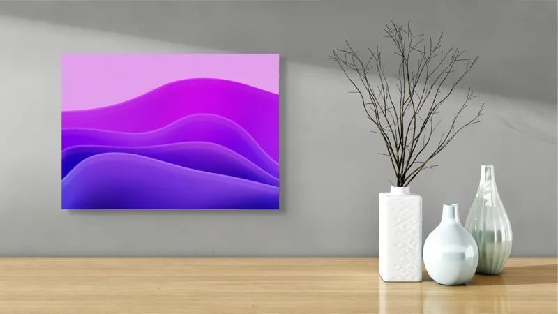 Tablou Canvas, "Vise din valuri cristaline", 54 x 39 cm – poza 3