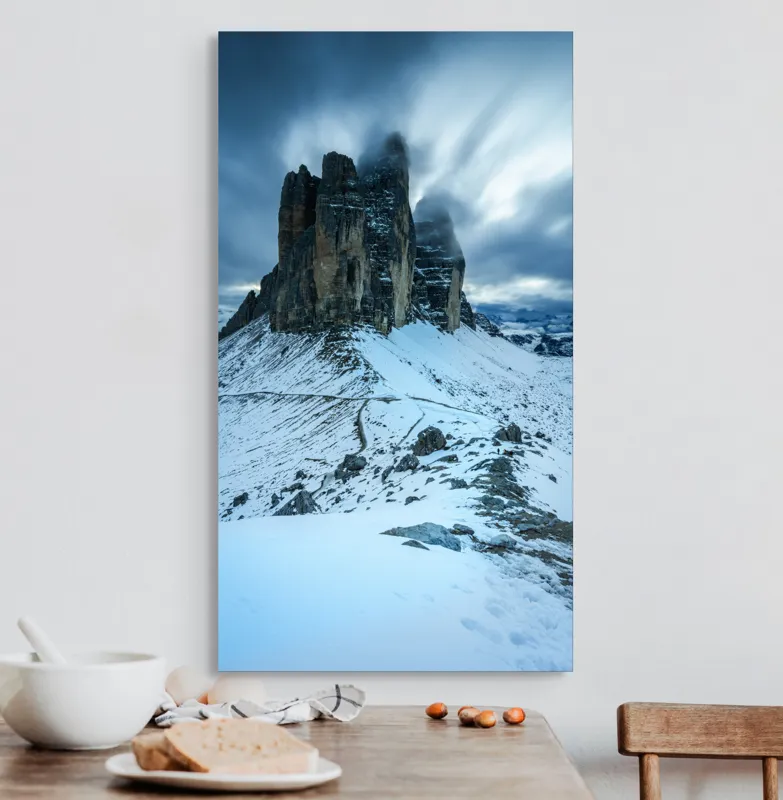 Lanțuri Montane Sub Zăpada Dramatică, 50 x 90 cm – poza 3