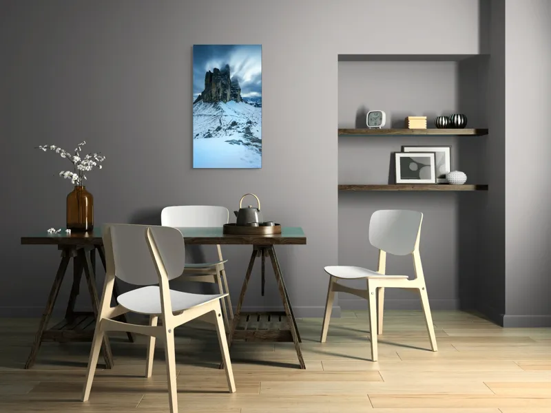 Lanțuri Montane Sub Zăpada Dramatică, 50 x 90 cm – poza 4