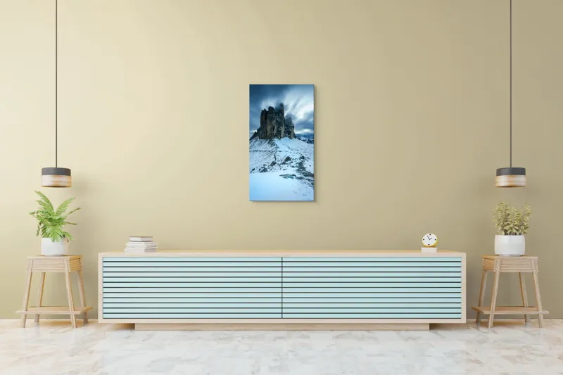 Lanțuri Montane Sub Zăpada Dramatică, 50 x 90 cm – poza 6
